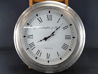 Grote ijzeren shabby-chic stijl wandklok - afbeelding 2 van  5