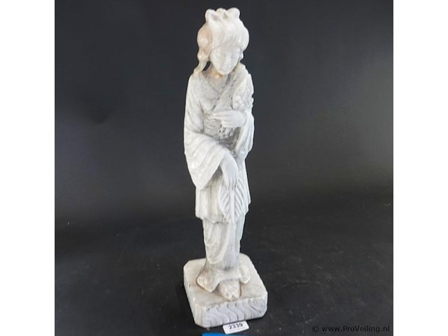 Grote in kwarts gesneden guanyin - afbeelding 2 van  5