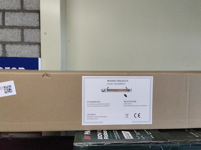 Grote infrarood heater 2400 watt + asb. - afbeelding 4 van  4