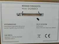 Grote infrarood heater 2400 watt + asb. - afbeelding 1 van  2