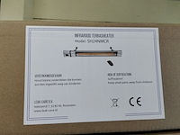 Grote infrarood heater 2400 watt + asb. - afbeelding 1 van  2