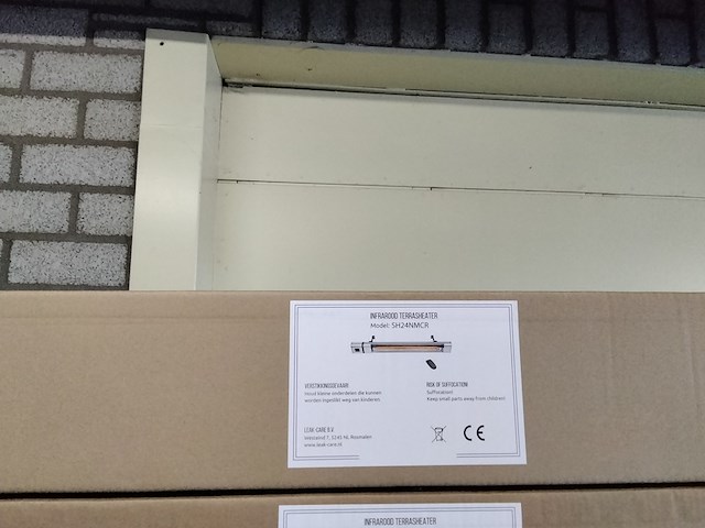 Grote infrarood heater 2400 watt + asb. - afbeelding 2 van  2