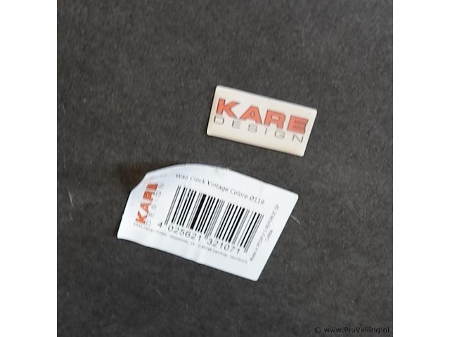 Grote kare design metalen wandklok colore - afbeelding 6 van  6