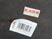 Grote kare design metalen wandklok colore - afbeelding 6 van  6