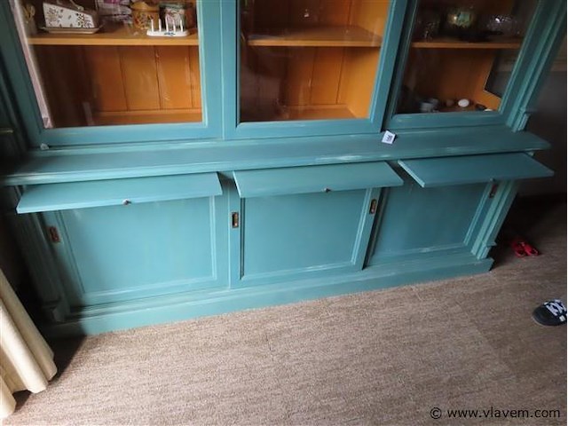 Grote kast met 6 schuifdeuren b 225cm h 225cm d 55cm - afbeelding 5 van  7