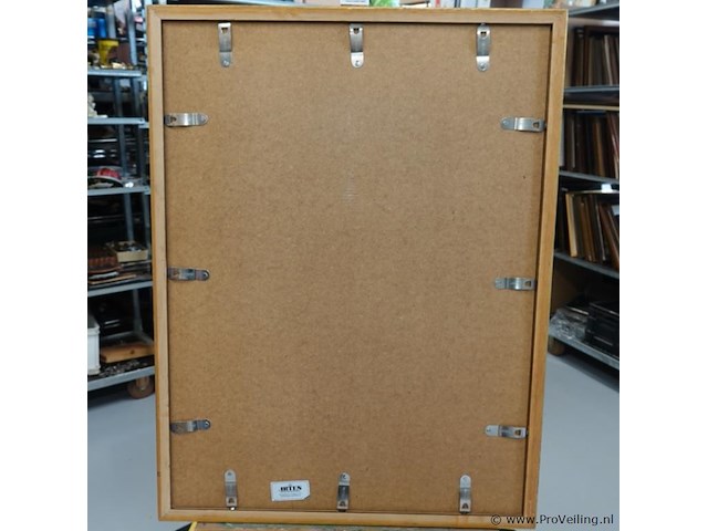 Grote kleurenlithografie getiteld "blumen in vase" 32/100 gesigneerd ernst fuchs (1930–2015). - afbeelding 5 van  5