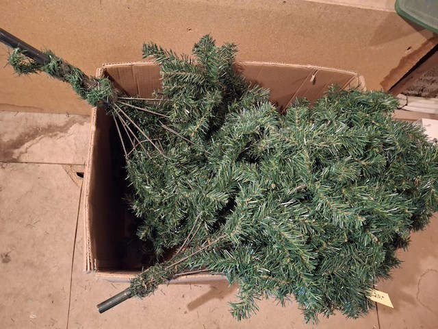 Grote kunst kerstboom 2 meter hoog - afbeelding 1 van  3