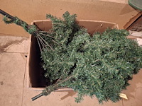 Grote kunst kerstboom 2 meter hoog - afbeelding 1 van  3