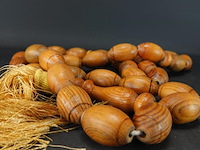 Grote massief houten rozenkrans - afbeelding 4 van  5