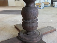 Grote massief houten tuintafel - afbeelding 6 van  8