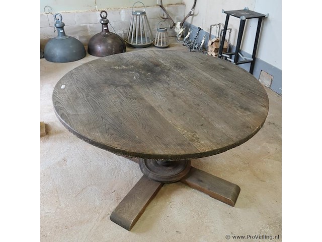 Grote massief houten tuintafel - afbeelding 7 van  8