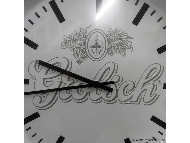 Grote metalen grolsch klok - afbeelding 3 van  5