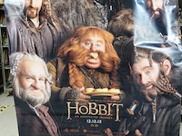 Grote originele promotieposter op canvas voor de film the hobbit: an unexpected journey datum 12-12-12 - afbeelding 5 van  6