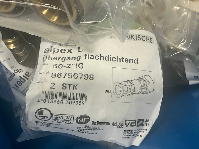 Grote partij alpex messing perskoppelingen - afbeelding 4 van  17