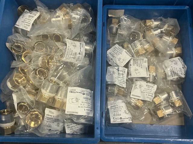 Grote partij alpex messing perskoppelingen - afbeelding 15 van  17