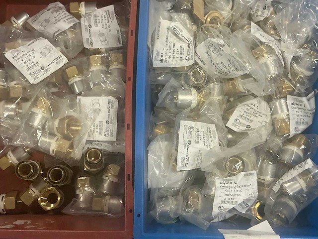 Grote partij alpex messing perskoppelingen - afbeelding 17 van  17