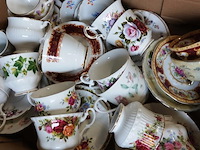 Grote partij engels porseleinen kop en schotels - afbeelding 5 van  5