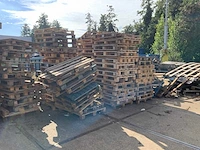 Grote partij houten pallets - afbeelding 5 van  6