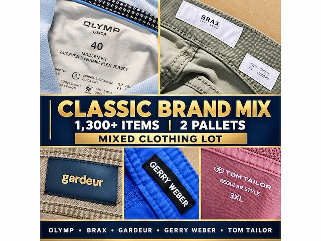 Grote partij merkkleding – 1.300+ stuks op 2 pallets – prada, hugo, levi’s, nike, adidas & meer - afbeelding 2 van  25