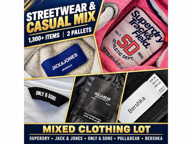 Grote partij merkkleding – 1.300+ stuks op 2 pallets – prada, hugo, levi’s, nike, adidas & meer - afbeelding 16 van  25