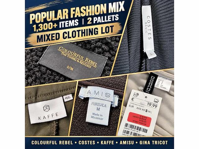 Grote partij merkkleding – 1.300+ stuks op 2 pallets – prada, hugo, levi’s, nike, adidas & meer - afbeelding 17 van  25