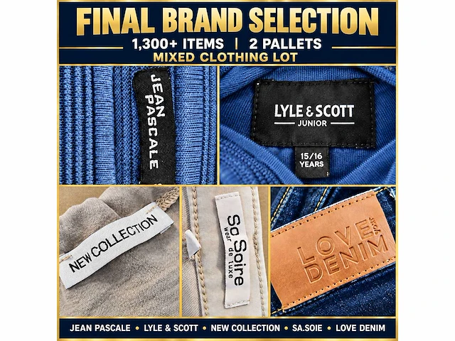 Grote partij merkkleding – 1.300+ stuks op 2 pallets – prada, hugo, levi’s, nike, adidas & meer - afbeelding 7 van  25