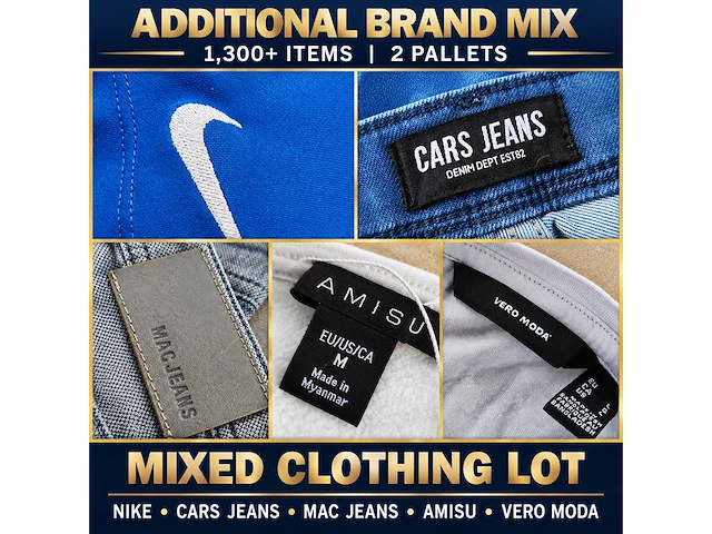 Grote partij merkkleding – 1.300+ stuks op 2 pallets – prada, hugo, levi’s, nike, adidas & meer - afbeelding 10 van  25