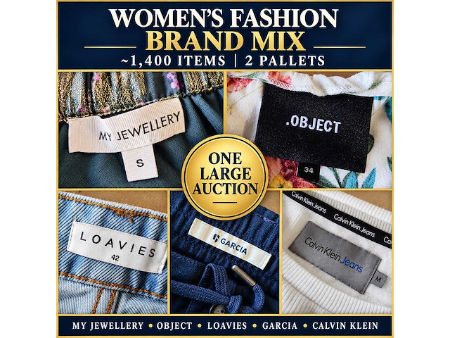 Grote partij merkkleding – ca. 1.400 stuks op 2 pallets – ralph lauren, tommy hilfiger, calvin klein, g-star & meer - afbeelding 2 van  13