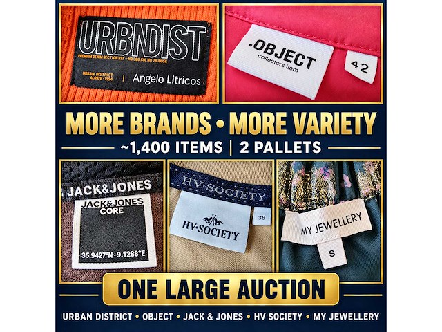 Grote partij merkkleding – ca. 1.400 stuks op 2 pallets – ralph lauren, tommy hilfiger, calvin klein, g-star & meer - afbeelding 8 van  13