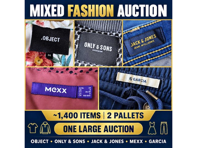 Grote partij merkkleding – ca. 1.400 stuks op 2 pallets – ralph lauren, tommy hilfiger, calvin klein, g-star & meer - afbeelding 12 van  13