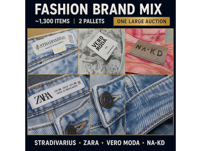 Grote partij merkkleding – levi’s, adidas, nike, balr., zara & meer – 2 pallets, ca. 1.300 stuks - afbeelding 12 van  37