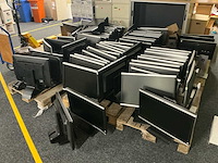 Grote partij met schermen en computer onderdelen en kabels - afbeelding 7 van  18