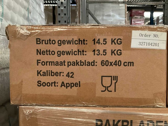 Grote partij pakbladen voor appels (20240x) - afbeelding 3 van  4