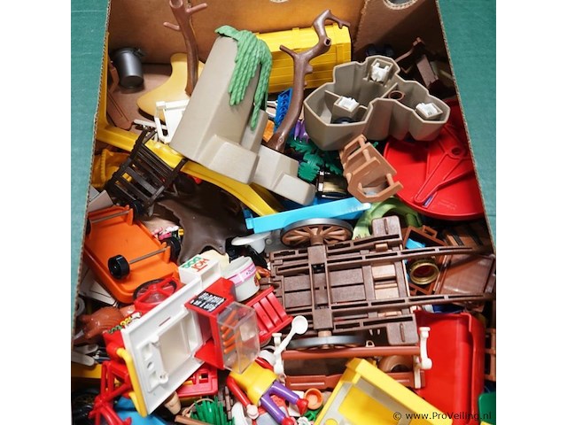 Grote partij playmobil in doos - afbeelding 3 van  5