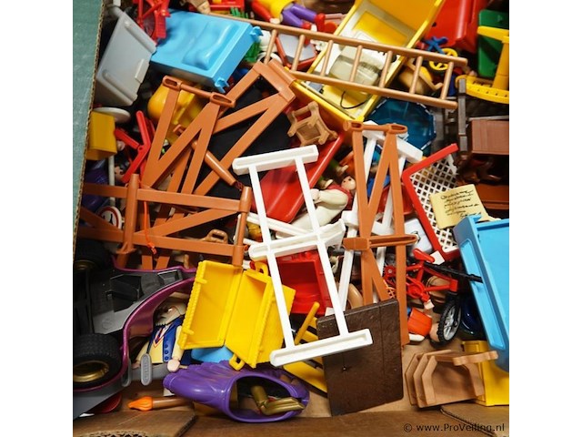 Grote partij playmobil in doos - afbeelding 4 van  5