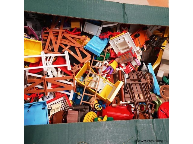 Grote partij playmobil in doos - afbeelding 5 van  5