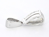 Grote peer shape diamant in een witgouden hanger van 2.01 carat, excl. ketting - afbeelding 10 van  11