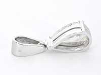 Grote peer shape diamant in een witgouden hanger van 2.01 carat, excl. ketting - afbeelding 10 van  11