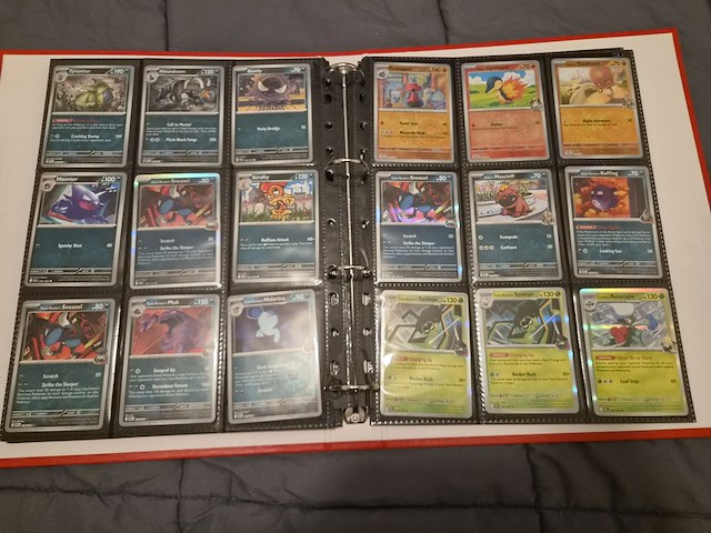 Grote pokémon collectie met veel glimmende, rares, vintage kaarten en 4 verzamelmappen - afbeelding 30 van  70