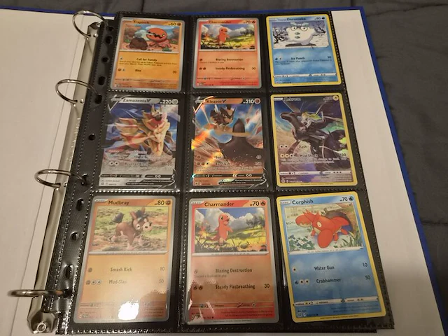 Grote pokémonkaartenverzameling met zeldzame kaarten, verzamelmap en pokémon-blik - afbeelding 6 van  26