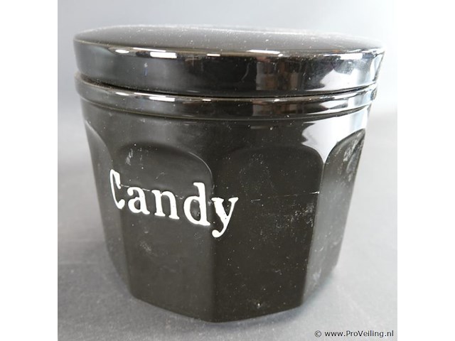 Grote porseleinen cookies/candypot - afbeelding 3 van  5
