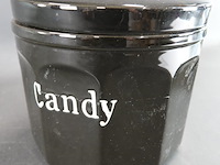 Grote porseleinen cookies/candypot - afbeelding 3 van  5