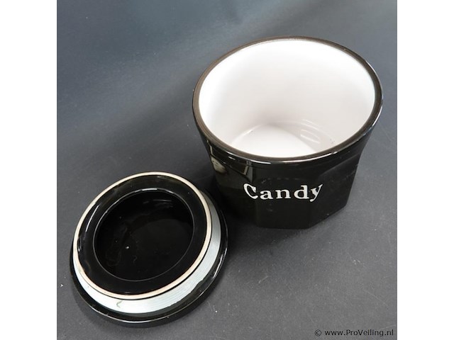 Grote porseleinen cookies/candypot - afbeelding 4 van  5