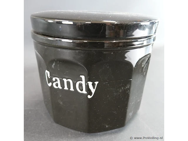 Grote porseleinen cookies/candypot - afbeelding 3 van  5