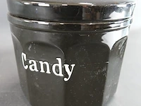 Grote porseleinen cookies/candypot - afbeelding 3 van  5