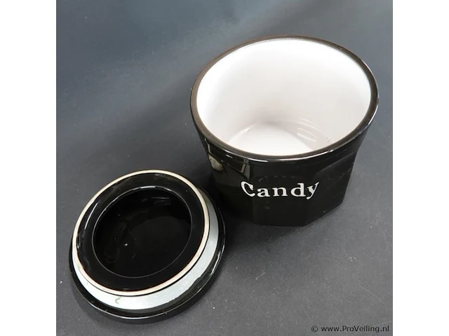 Grote porseleinen cookies/candypot - afbeelding 4 van  5