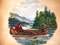 Grote porseleinen tegel in houten lijst - afbeelding 2 van  5