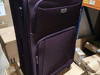 Grote reiskoffer, met cijferslot en op wielen royalty line, aubergine - afbeelding 1 van  7