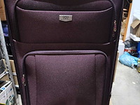 Grote reiskoffer, met cijferslot en op wielen royalty line, aubergine - afbeelding 2 van  7