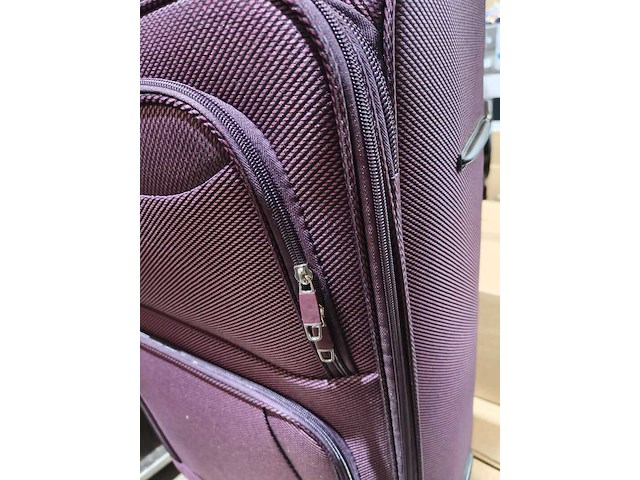 Grote reiskoffer, met cijferslot en op wielen royalty line, aubergine - afbeelding 4 van  7